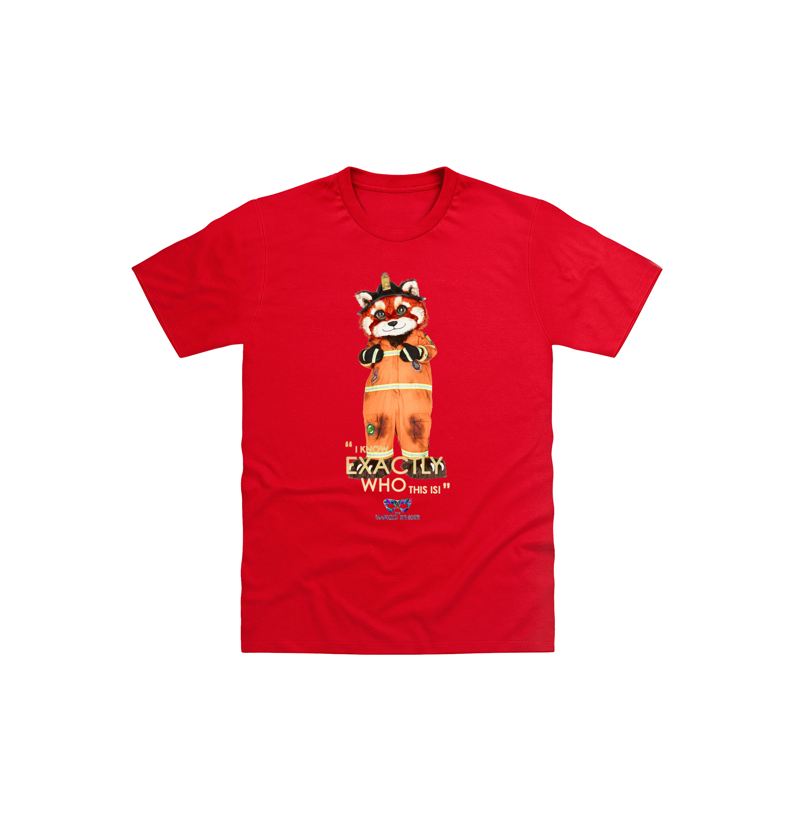 Red Printed Kids T-Shirt Front